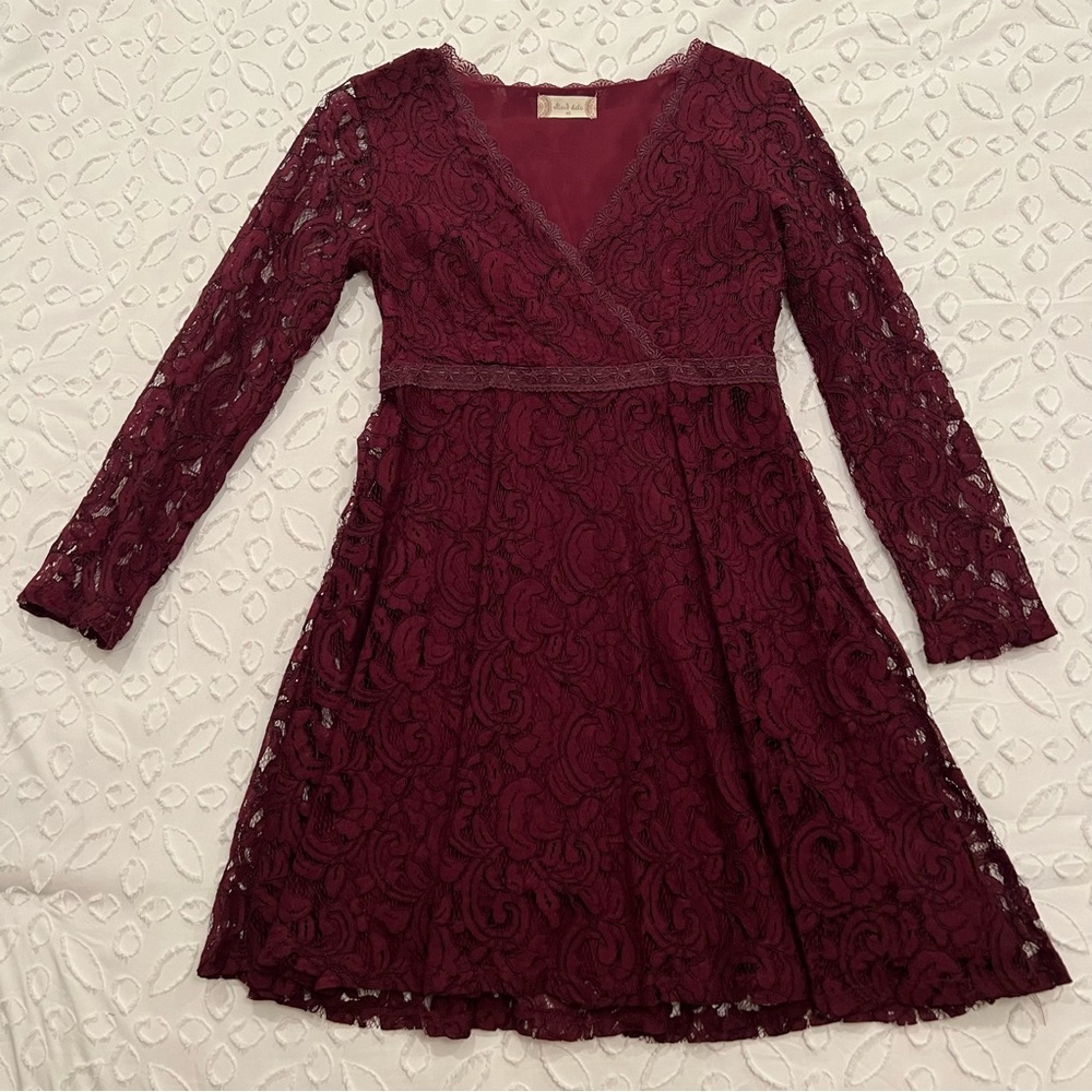 Altar’d State V-Neck Lace Dress